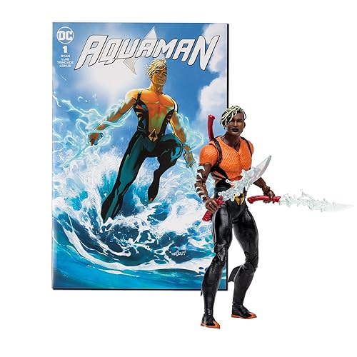 McFarlane Toys DC Direct Page Punchers Aqualad 7in Action Figure with Aquaman Comic
