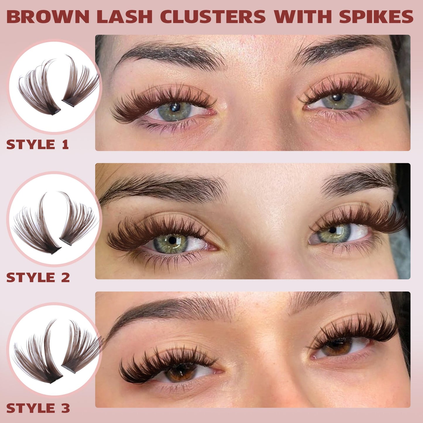 TNFVLONEINS Lash Clusters Wispy Eyelash Clusters Spiky Cluster Eyelash Extensions DIY Individual Lashes Natural Eye Lashes Cluster 10-16MM Lash Beauty and Personal Care TNFVLONEINS