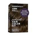 Madison Reed Radiant Hair Color Kit - 100% Gray Coverage for Resistant Grays, 6.5NNN Medium Brown with Warm Golden Undertones (Novara Light Brown) |