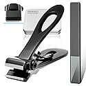 EBEWANLI Straight Nail Clipper, 17mm Wide Jaw Opening Extra Large Toenail Clippers for Thick Nails or Tough Fingernail & Ingrown Toenail, Heavy Duty