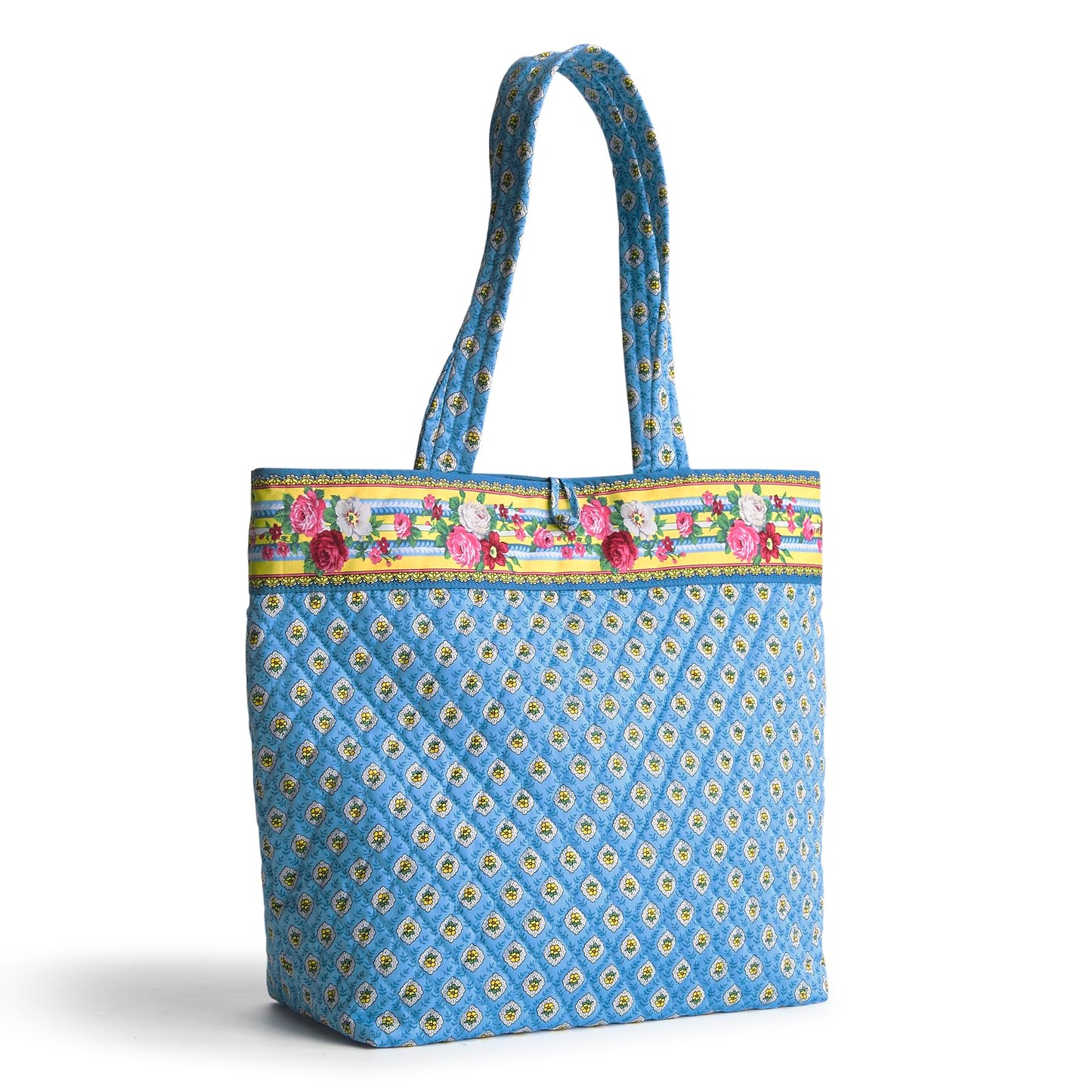 Vera Bradley Premium Cotton Original Tote Bag, Elizabeth Blue