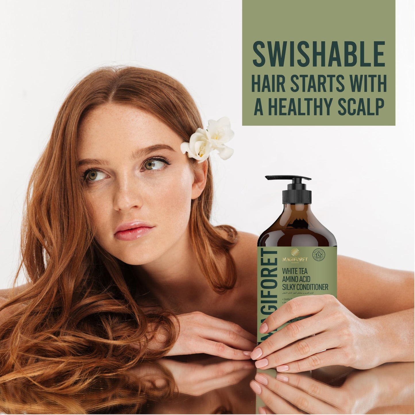 MagiForet Anti-dandruff & Scalp Treatment Conditioner 500ml For Dry, Flaky scalps, Help Clear Flakes, Leave Dry, Itchy Scalps Feeling Soothed