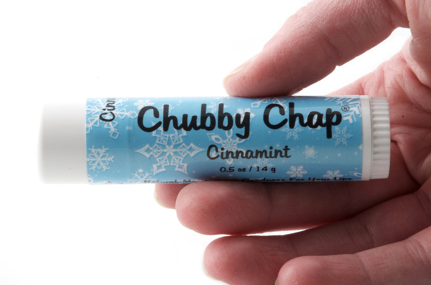 Chubby Jumbo Natural Chapstick - .5 Ounce Lip Balm (Cinnamint)