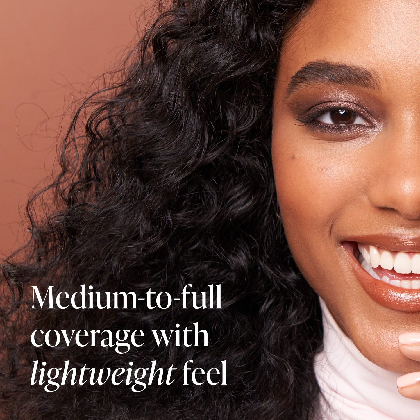 Mally Beauty Stress Less Performance Foundation - Tan - Buildable Medium to Full Coverage - Lightweight Foundation Liquid - Niacinamide Brightens