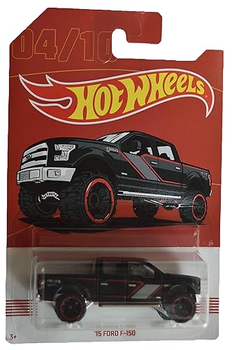 Hot Wheels 1:64 Scale Black '15 Ford F-150 4/10