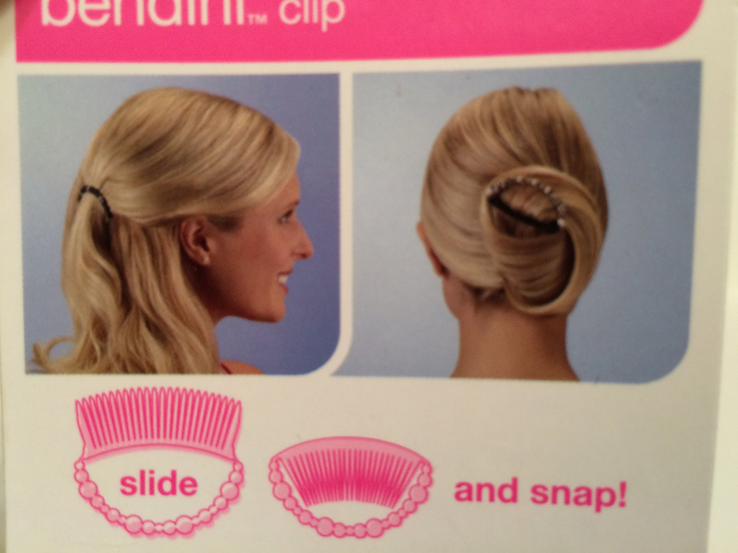 Scunci Bendini Clip with Rhinestone Trim 1 count