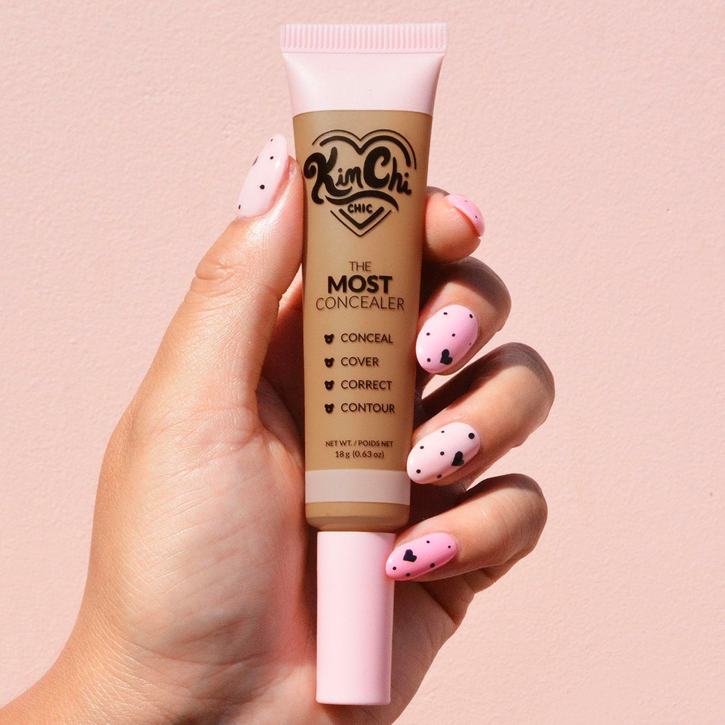 KimChiChic Beauty The Most Concealer | Full Coverage Water Resistant Multi-Use Concealer | Conceal, Correct, Contour & Highlight | Matte Satin Hybrid