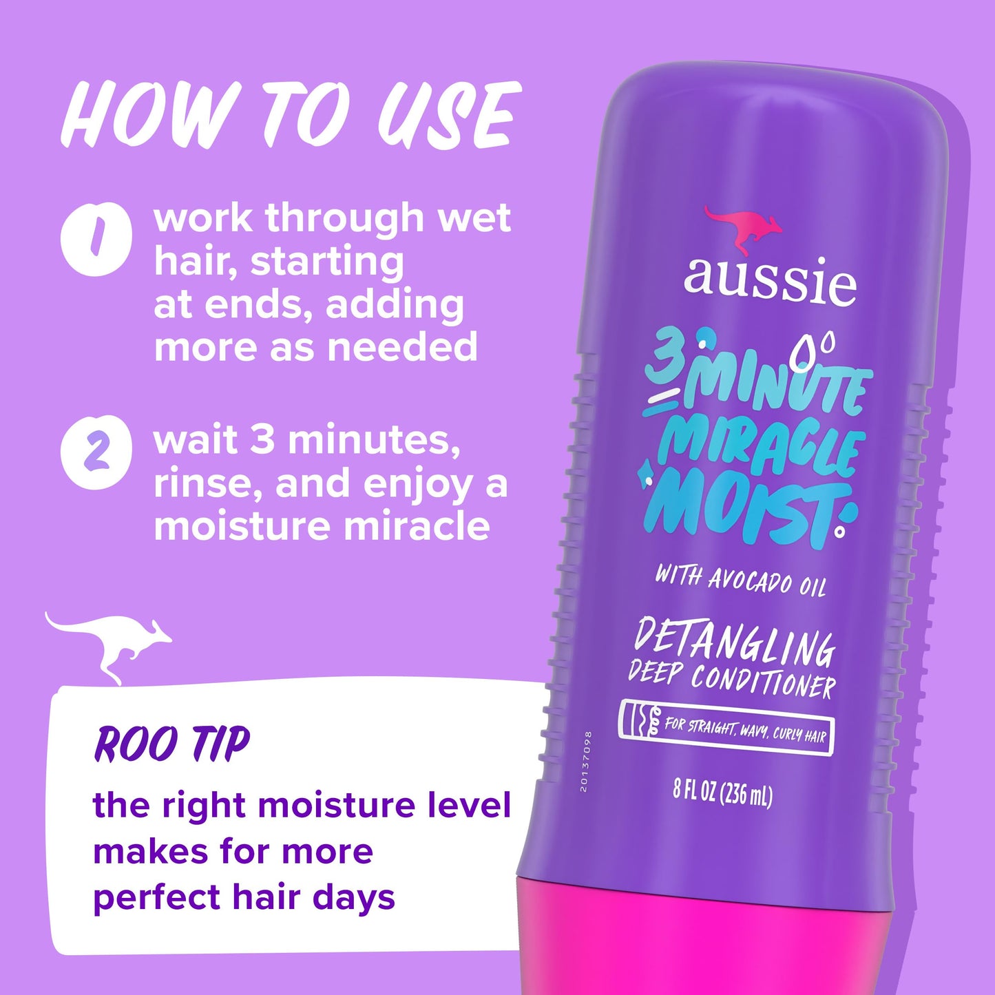Aussie Total Miracle Hair Care Bundle: Shampoo, Conditioner, and 3 Minute Deep Treatment with Apricot & Macadamia Oil, Paraben-Free for Damaged Hair