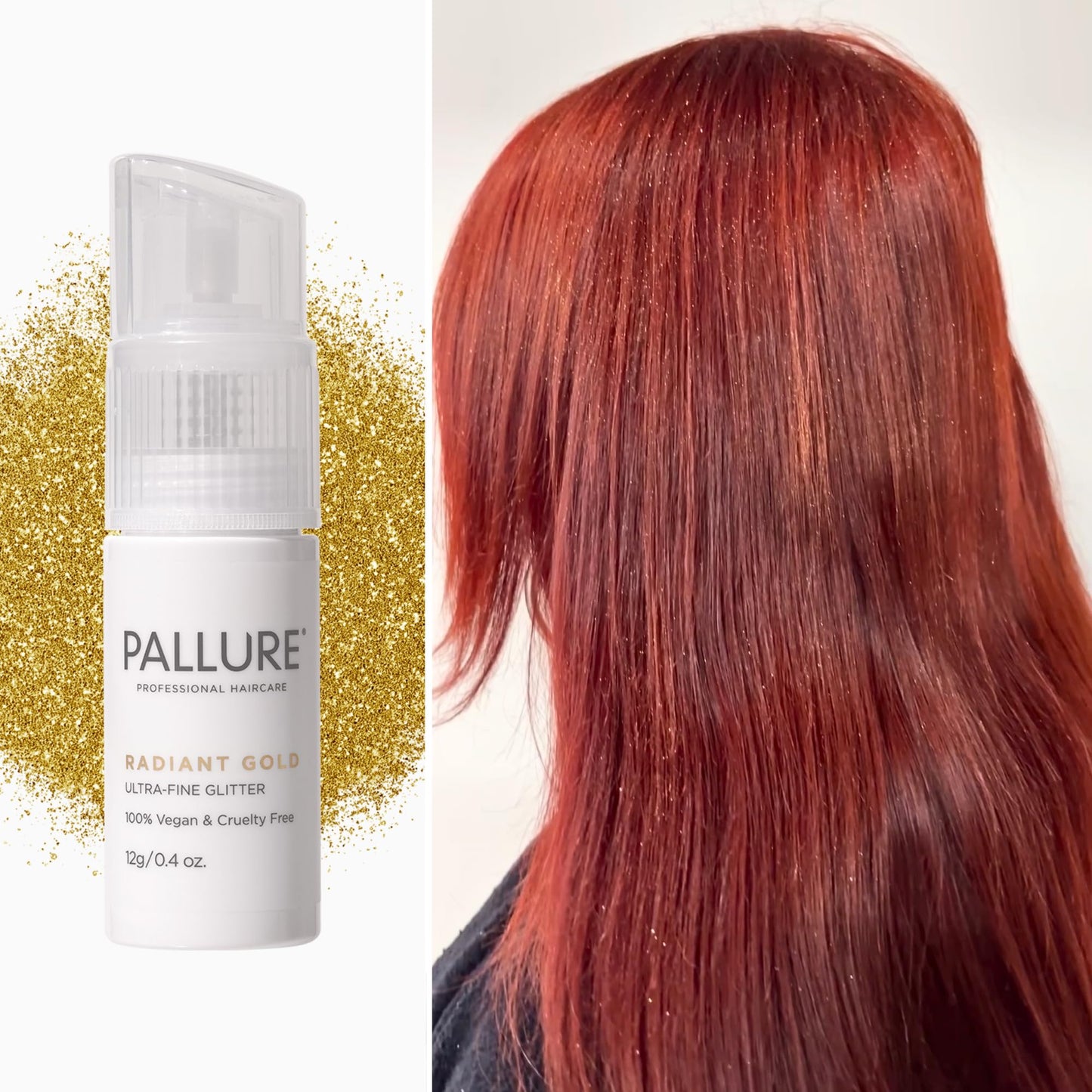 Ultra-Fine Hair Glitter - White Crystal, Fairy Pink, Radiant Gold - Lightweight, Non-Sticky, Made for All Hair Types - for Festivals, Parties