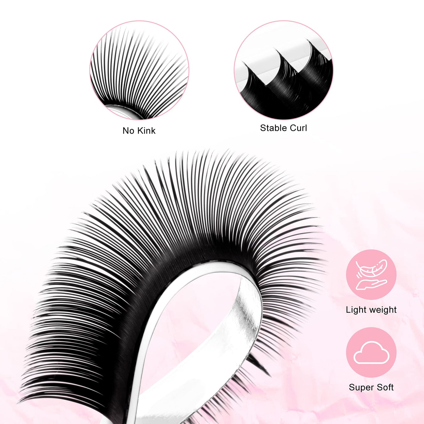TDANCE Classic Lash Extensions Flat Lashes Eyelash Extensions 0.2mm D Curl Ellipse Eyelash Extensions 8mm Mixed Black Matte Individual Lashes Salon Beauty and Personal Care TDANCE