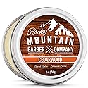 Beard Balm - Rocky Mountain Barber - 100% Natural - Premium Wax Blend with Cedarwood Scent, Nutrient Rich Bees Wax, Jojoba, Tea Tree, Coconut Oil