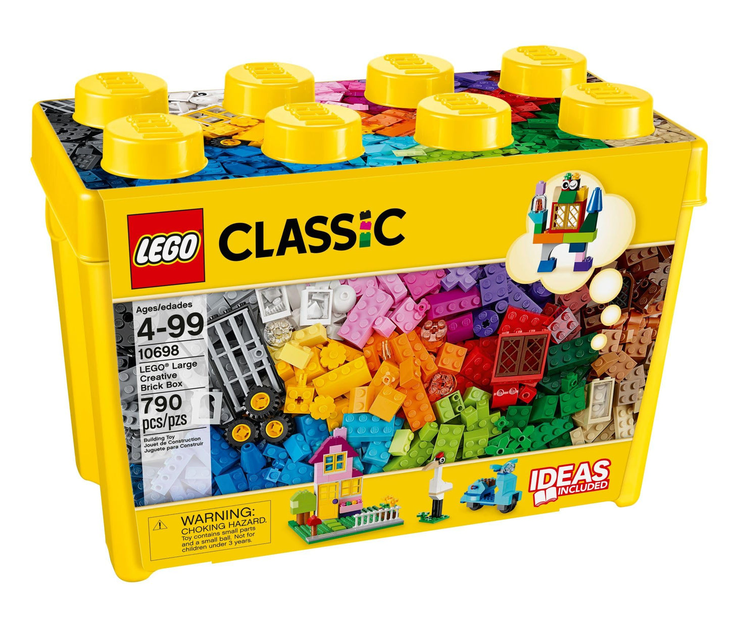 LEGO Classic Large Creative Brick Box 10698, Building Set with Storage, Fun Interactive Toy for Kids, Boys & Girls, Great for Home or Classroom