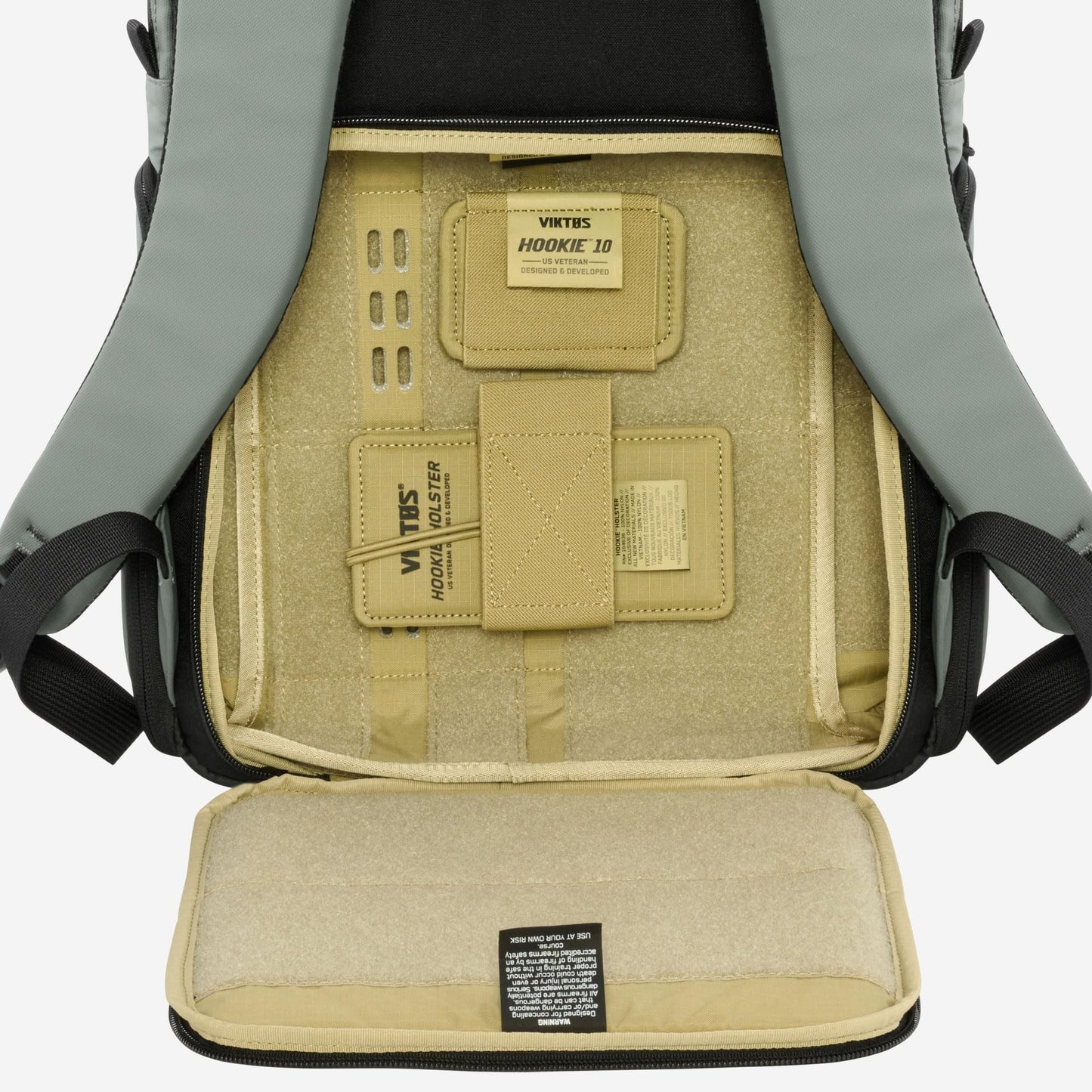 VIKTOS Counteract 27 CCW Backpack - 27L Water & Stain-Resistant Bag w/Modular Storage, Padded Laptop Sleeve, Greyman