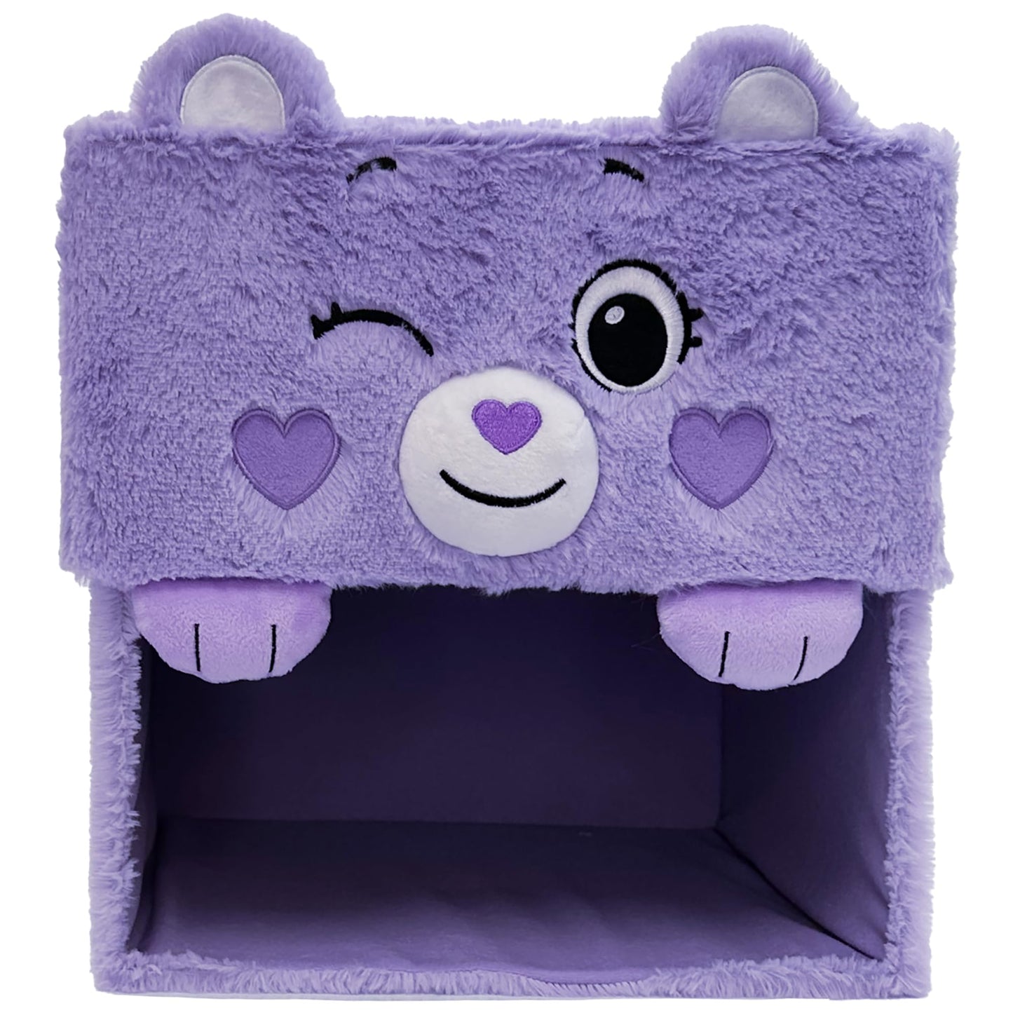 Happy Nappers Care Bears: Storables 12" Box - Share Bear - Purple Character Themed Bin, Fabric Storage Container, Opening Top Lid, Holds Toys Books…
