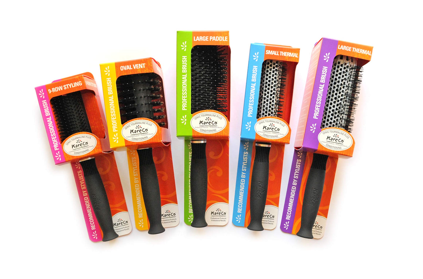 KareCo Large 3.0? Ionic Thermal Round Brush - Ceramic Dome Barrel for Fast Blow?Drying, Frizz?Free Volume, Moisture Restoration - For Medium & Long