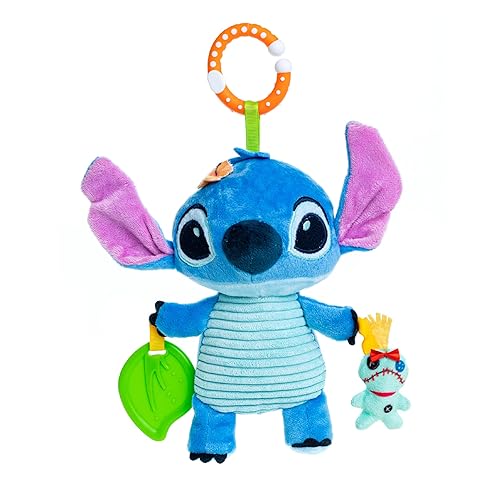 KIDS PREFERRED Disney Baby Lilo & Stitch - Stitch On The Go Activity Toy 12 Inches, Blue