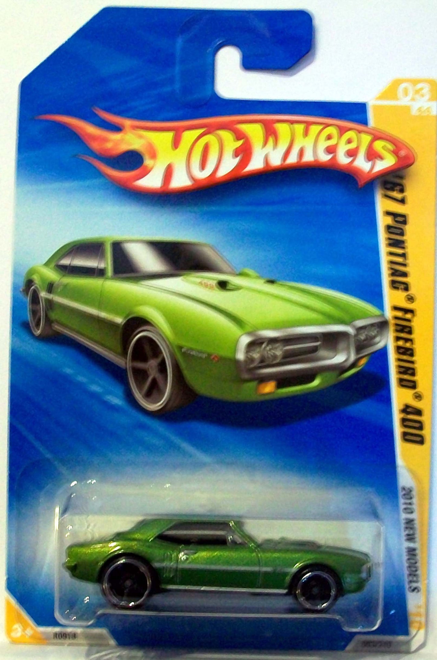 Hot Wheels 2010-003 New Models '67 Pontiac Firebird 400 GREEN 1:64 Scale