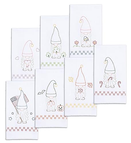 Hand Towel Set, Holiday Gnomes