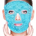 CONBELLA Cold Face Eye Masks Ice Face Mask Hot Cold Compress For Dark Circles, Puffiness, Migraines, Headache, Stress, Redness, Cooling Face Masks