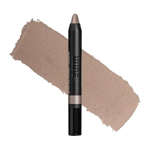 Nudestix Magnetic Luminous Eye Color - 4-in-1 Cream Eyeshadow Stick, Eyeliner, Primer & Highlighter | Long-Wear, Waterproof Satin Finish | Vegan
