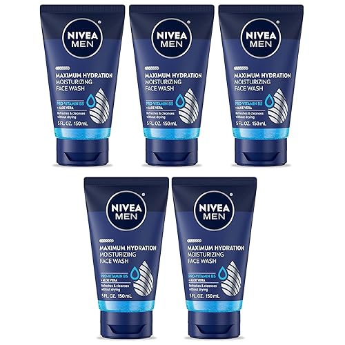 Nivea Men Maximum Hydration Moisturizing Face Wash 5 oz - 5 Pack