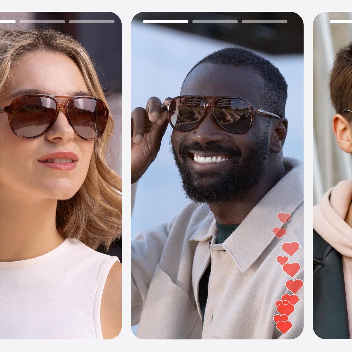 livho Trendy Polarized Aviator Sunglasses Women Men, Retro Sun Glasses for Women Men 2025, Oversized UV Protection Shades