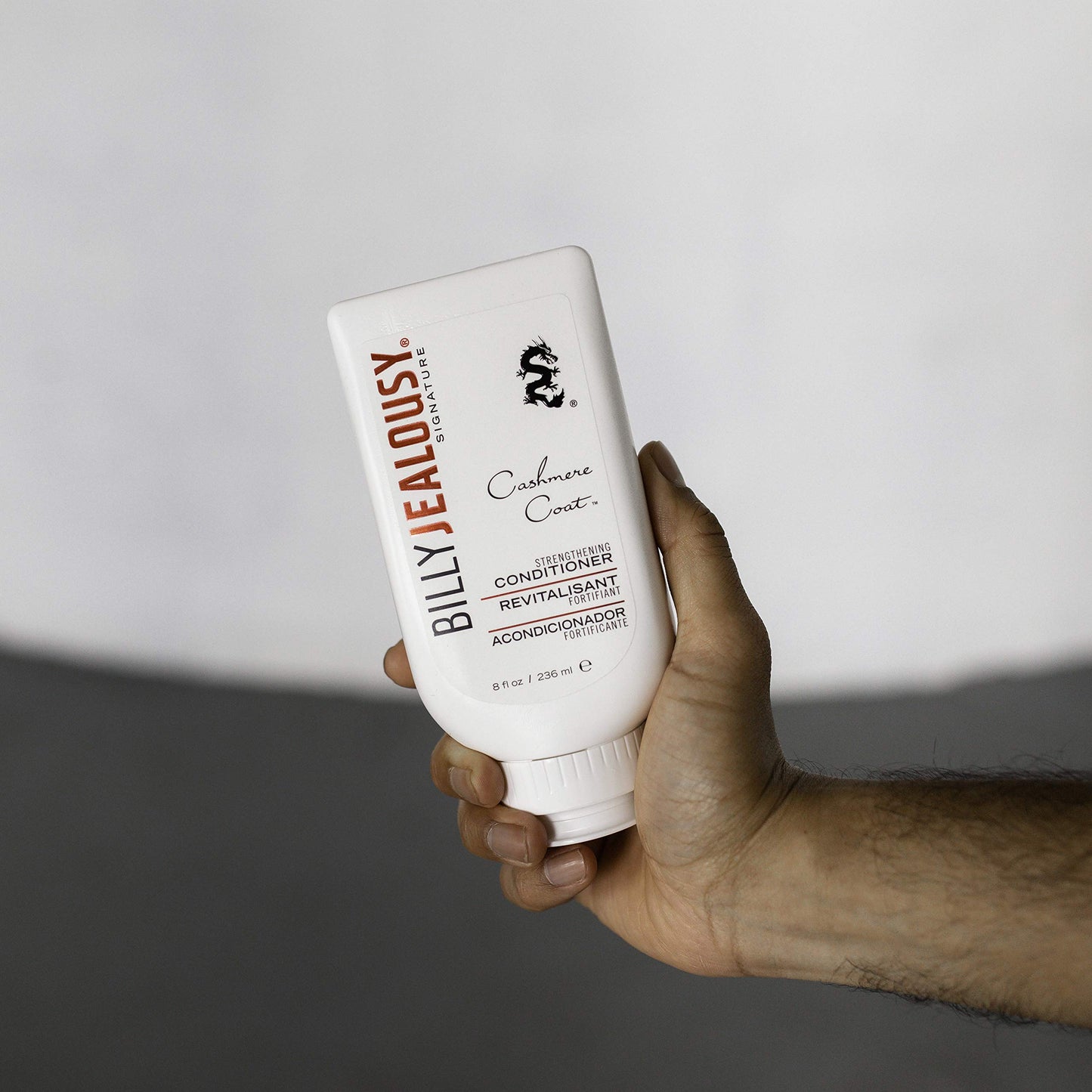 Billy Jealousy Cashmere Coat Hair Conditioner for Men, Strengthening & Hydrating Conditioner Infused with Peppermint, Lemon Fruit & Swertia Extract