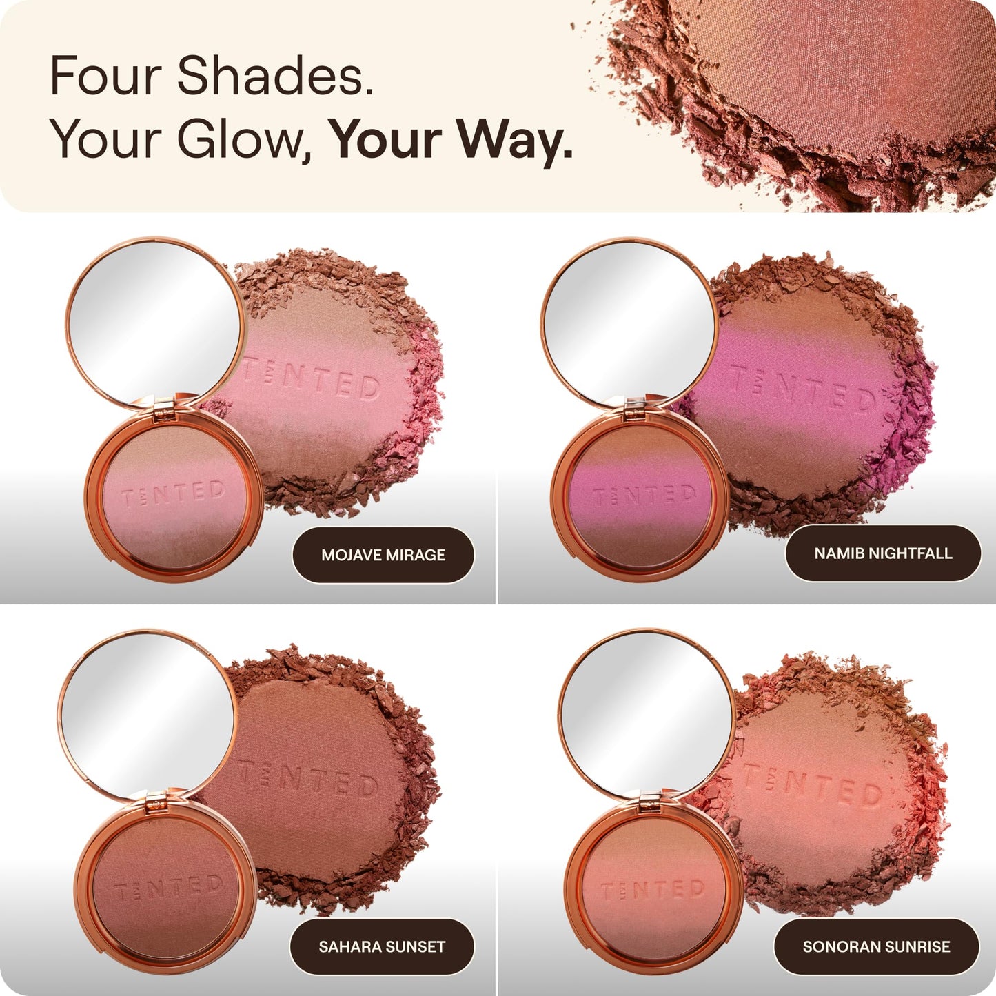 Live Tinted Huebeam Gradient Blushing Bronzer - Lightweight, Highly-Pigmented, Buildable & Blendable - Sunkissed, Glowy, Even Toned Skin Face Blush