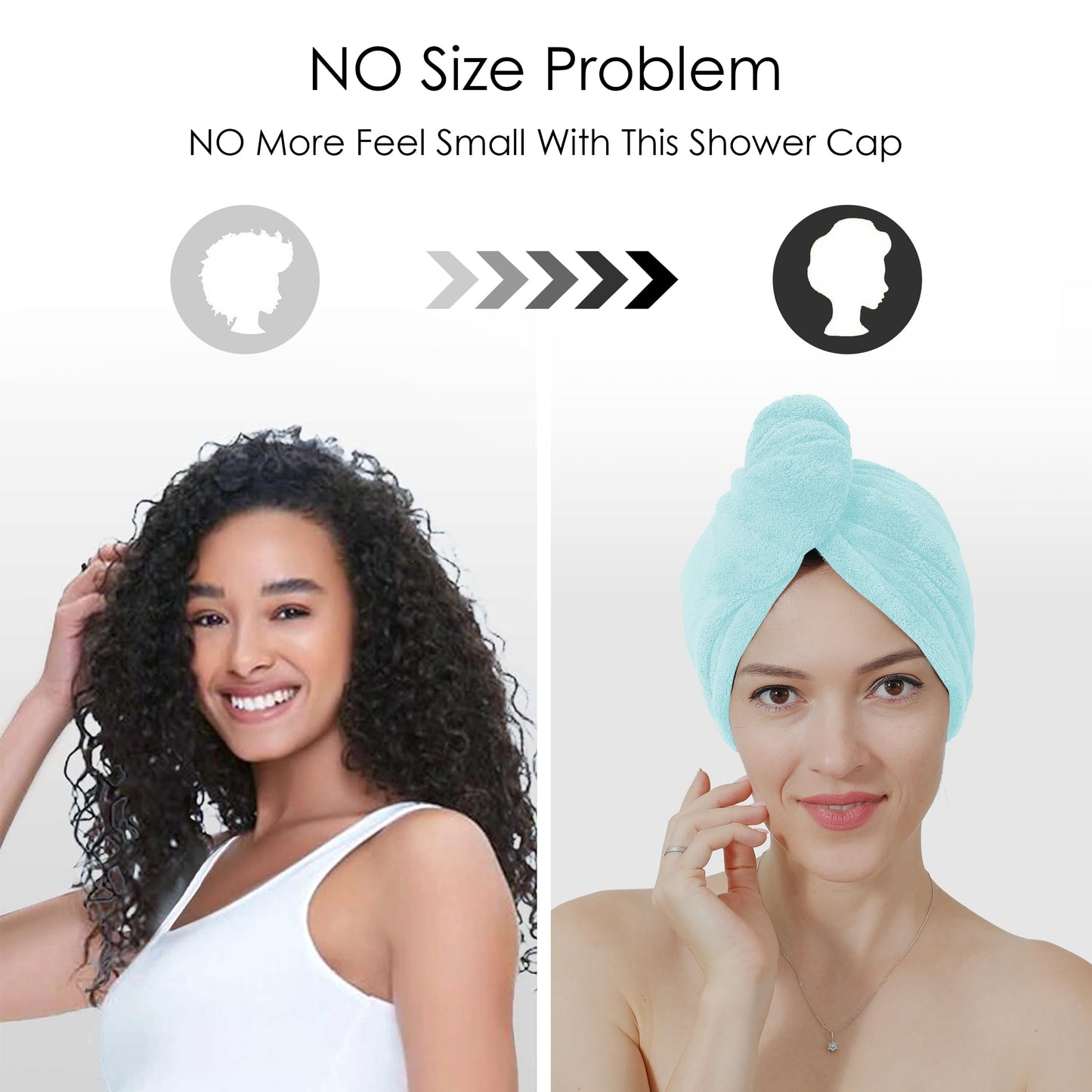 TENSTARS 5 Pack Thicken Microfiber Hair Towel Wrap for Women - Elastic Loop Design - 320GSM Coral Velvet - Quick Dry Hair Turban - 11x28 Inch Beauty and Personal Care TENSTARS
