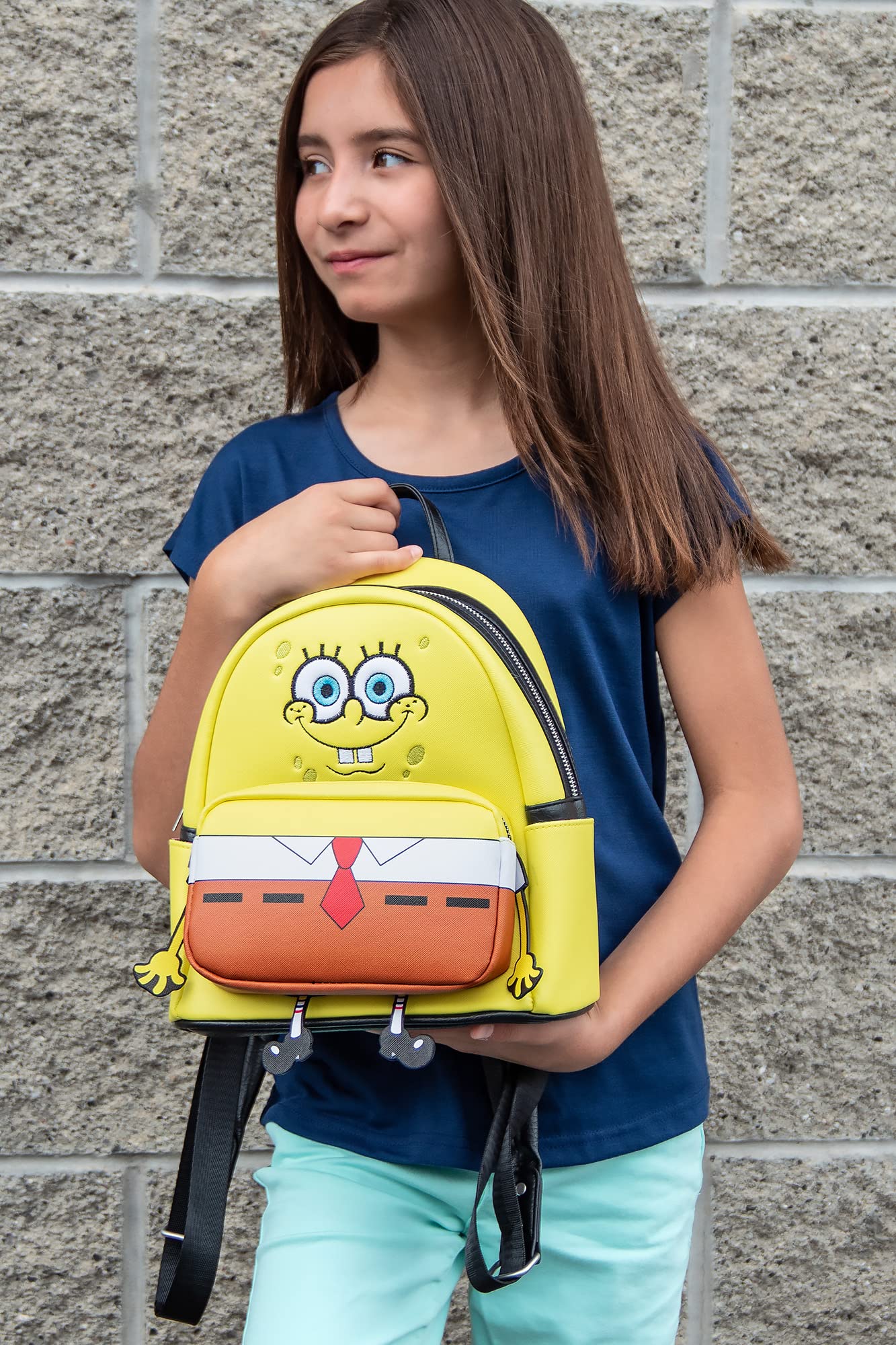 INTIMO Nickelodeon SpongeBob SquarePants Body Hanging Legs Mini Backpack