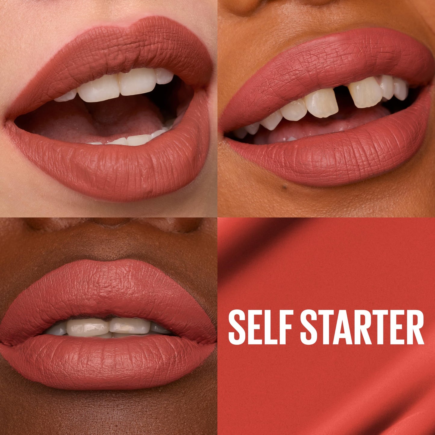 Maybelline Super Stay Matte Ink Liquid Lipstick Makeup, Long Lasting High Impact Color, Up to 16H Wear, Self-Starter, Light Red, 1 Count, Packaging