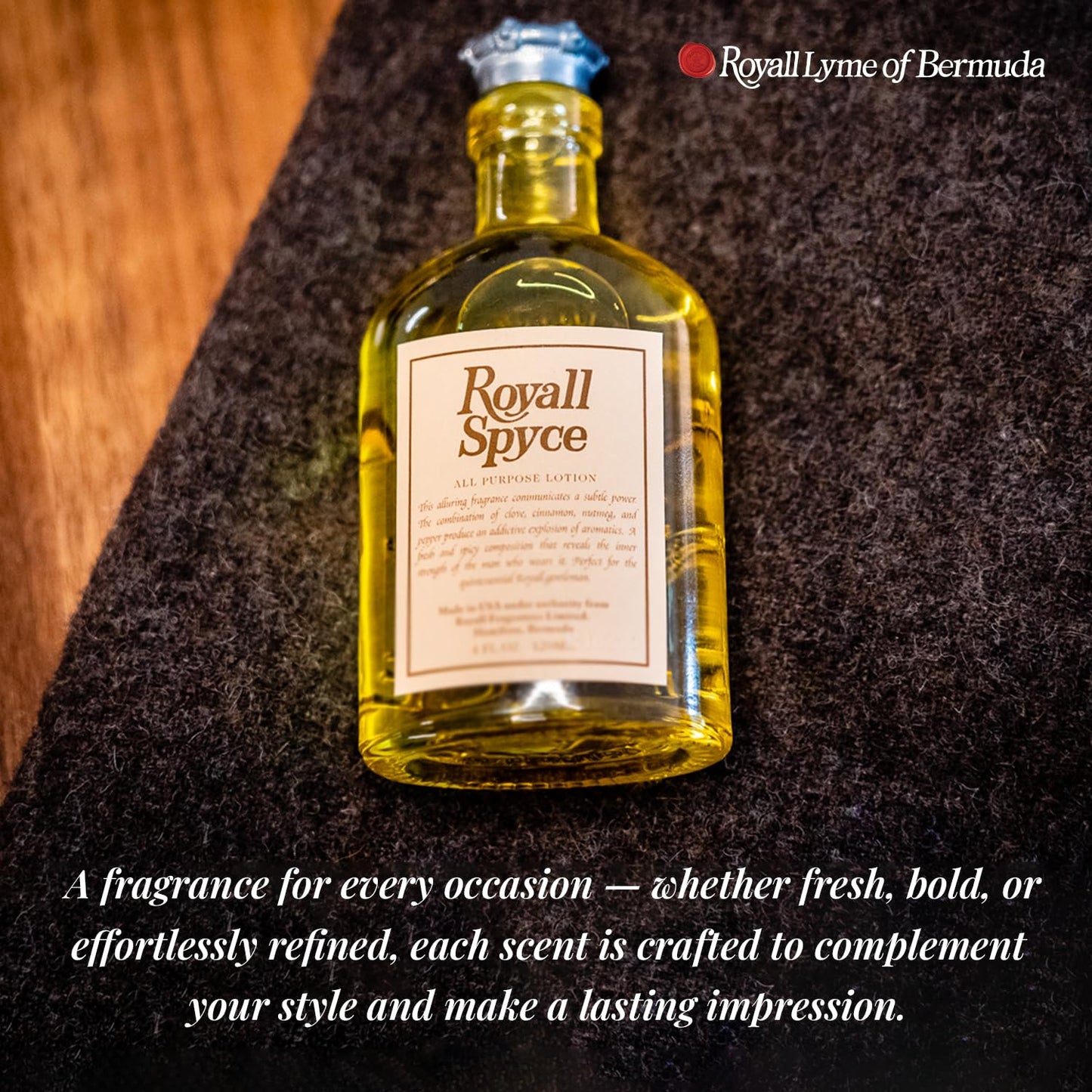 Royall Spyce Cologne, Classic Aftershave Scent for Men with Bay Rum, Royal Lyme Fine Perfume, Fragrance Gift, Masculine Grooming Spray, Timeless Men’s