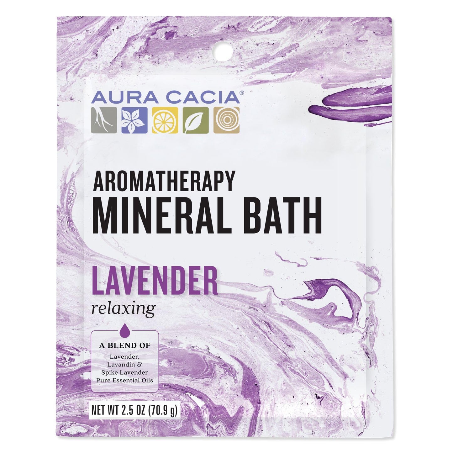 Aura Cacia Aromatherapy Mineral Bath, Relaxing Lavender, 2.5 ounce packet (Pack of 3) Beauty and Personal Care Aura Cacia