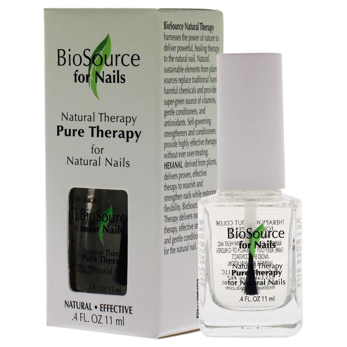 BioSource for Nails Natural Therapy Pure Therapy Clear Coat, 0.4 oz Beauty & Personal Care Biosource for Nails