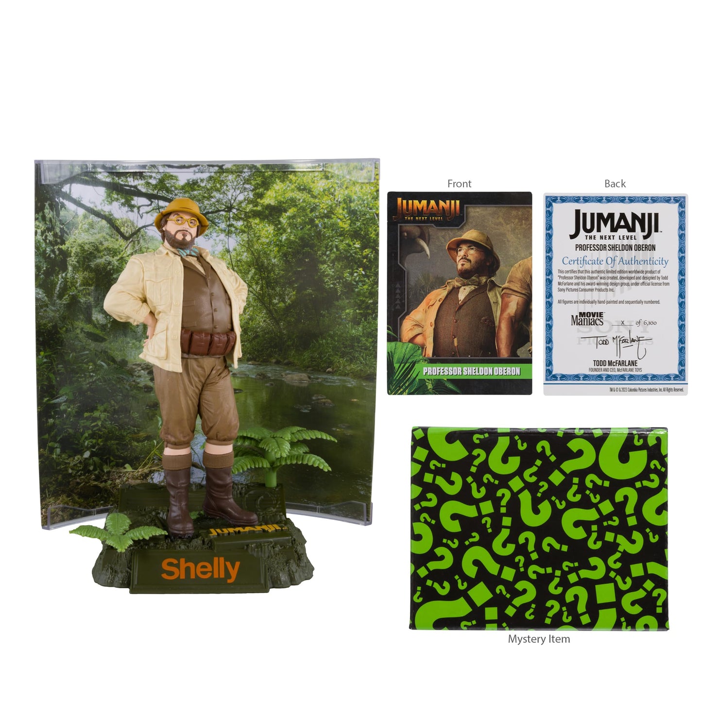 McFarlane Toys - Movie Maniacs Professor Sheldon Oberon (Jumanji) 6in Posed Figure