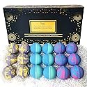 Aromatherapy Bath Bomb Set for Women & Men! Healing Essential Oil Bath Bombs Gift Box with 18 Large Natural Moisturizing Bath Fizzies Bulk Wrapped…