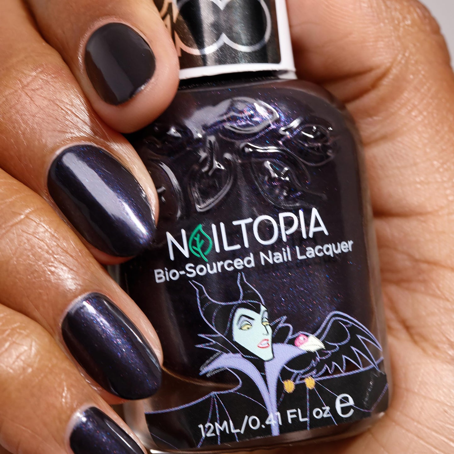 Nailtopia Bio-Sourced Chip Free Nail Lacquer Disney Collection, Maleficent, 0.41 oz - All Natural - Vegan - Strengthening - Quick-Dry - Long Lasting Beauty & Personal Care Nailtopia