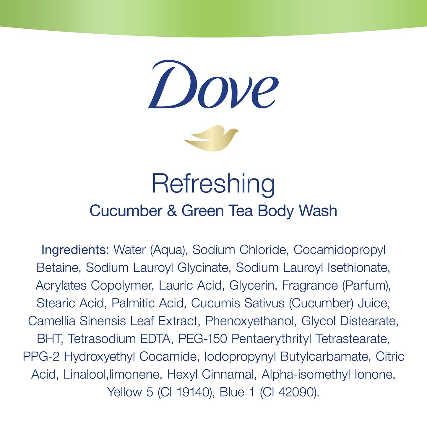 Dove Go Fresh Body Wash For Softer, Smoother Skin After One Shower Cucumber and Green Tea Sulfate Free Bodywash 22 oz 2 Count