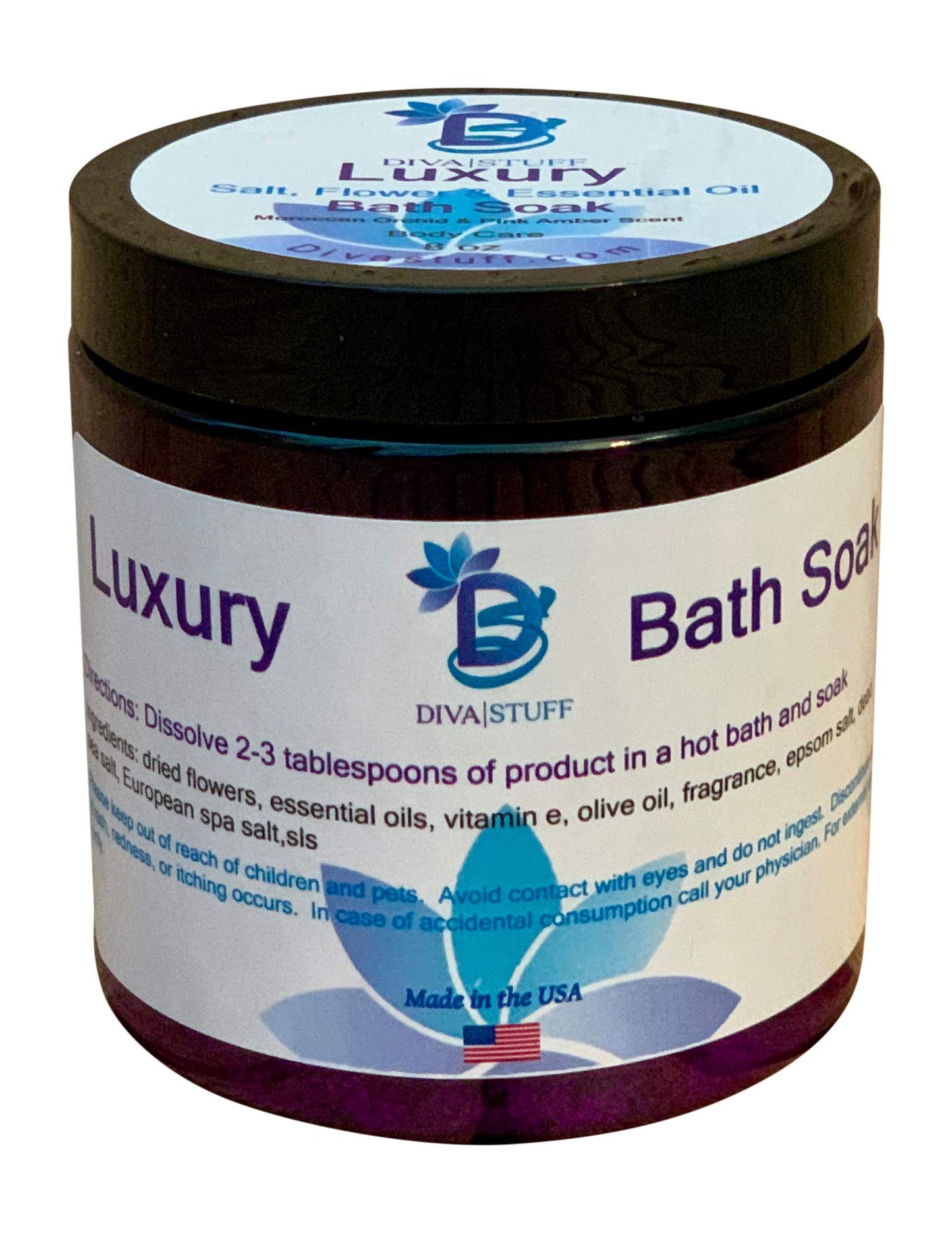 Luxury Bath Tea Soak With Epsom Salts, Dried Flowers and Essential Oils