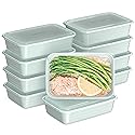 Bentgo Prep - 20-Piece 1-Compartment Reusable Meal Prep Containers with Lids, PFAS & BPA Free Materials, Durable, Microwave, Freezer, & Dishwasher…