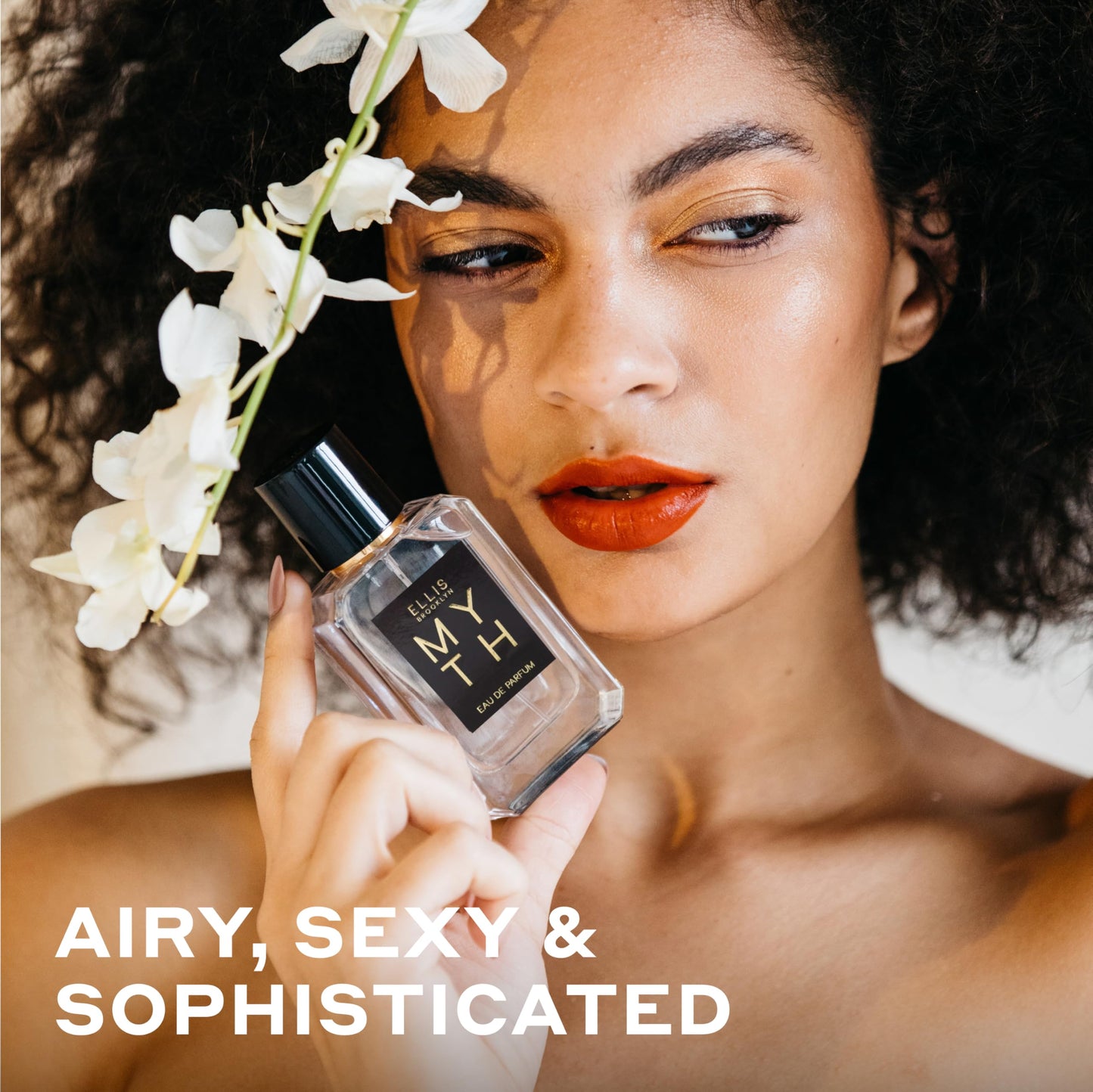 Ellis Brooklyn MYTH Eau de Parfum, Travel Spray, Jasmine Musk Perfume for Women, Clean, Vegan, Paraben-Free, Long Lasting, Notes of Bergamot, Tiger