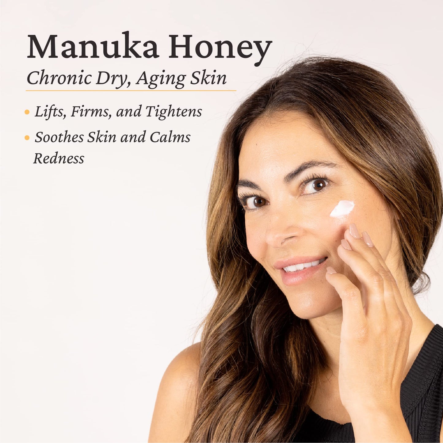 Elastalift Manuka Honey Cream Face Moisturizer & Body Butter Lotion For Dry Skin | Firming & Hydrating Miracle Balm Skin Care Moisturizing Lotion