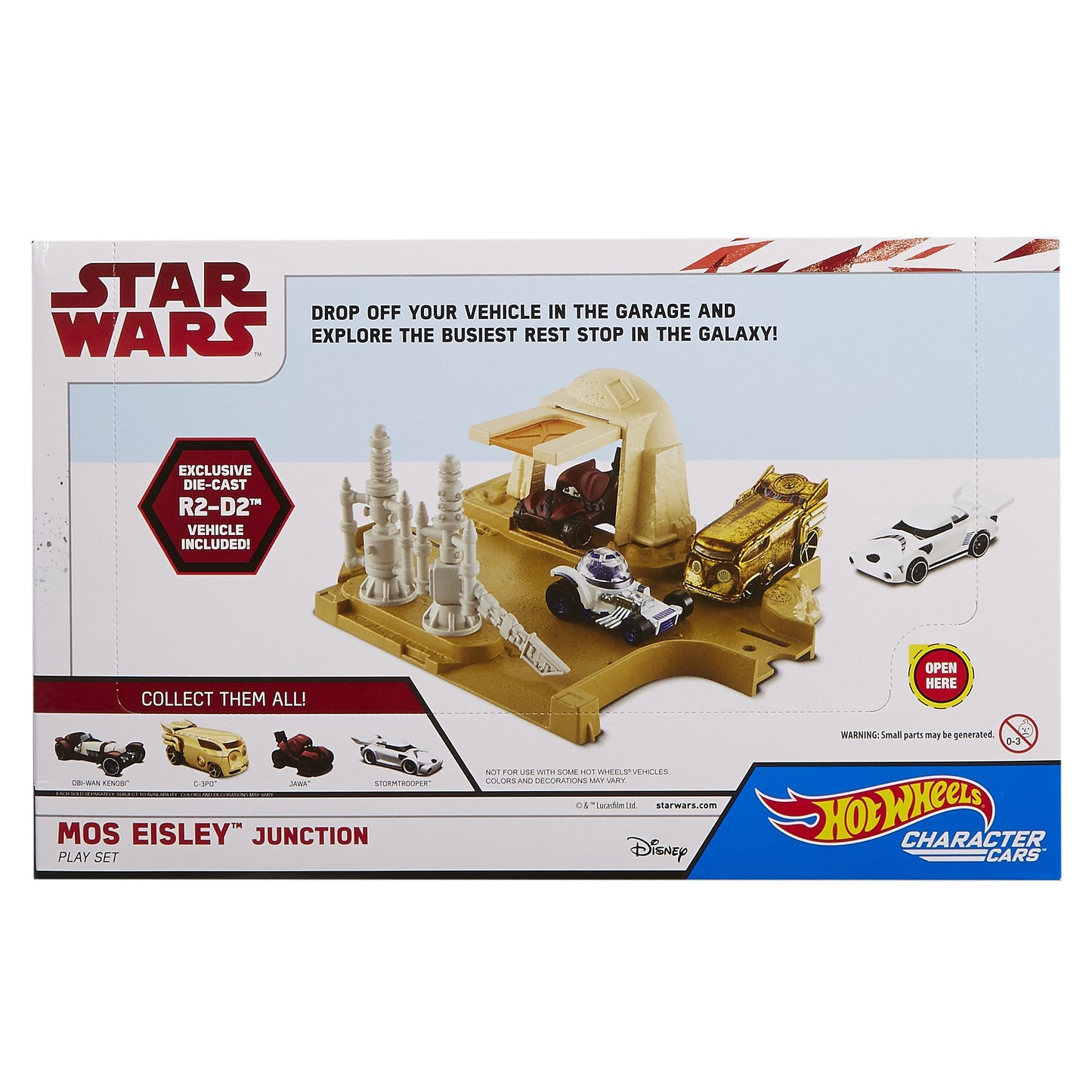 Hot Wheels Star Wars EP8 Character Car LP Playset