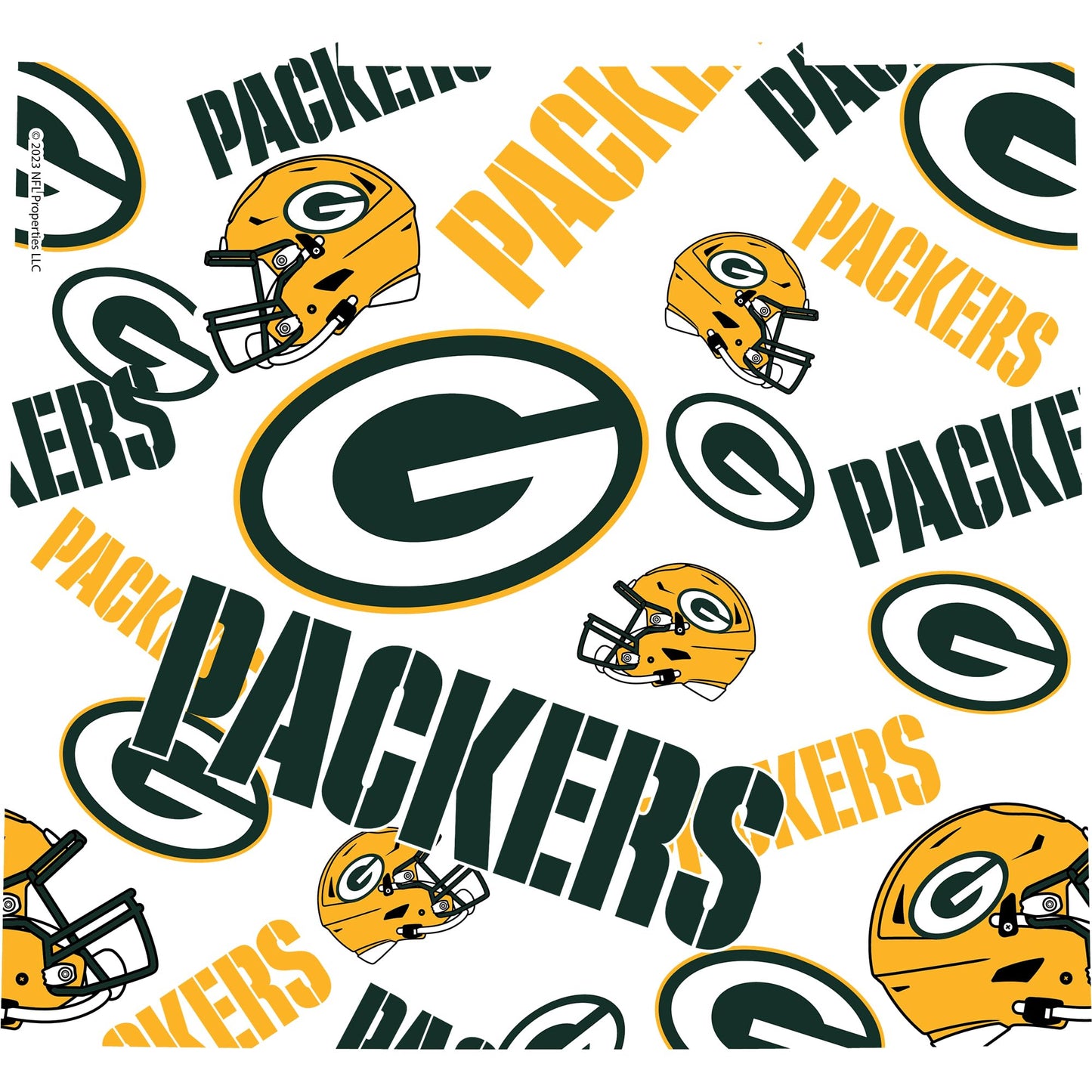 Tervis NFL Green Bay Packers All Over Made in USA Double Walled Insulated Tumbler Travel Cup Keeps Drinks Cold & Hot, 24oz Venture Lite Water Bottle