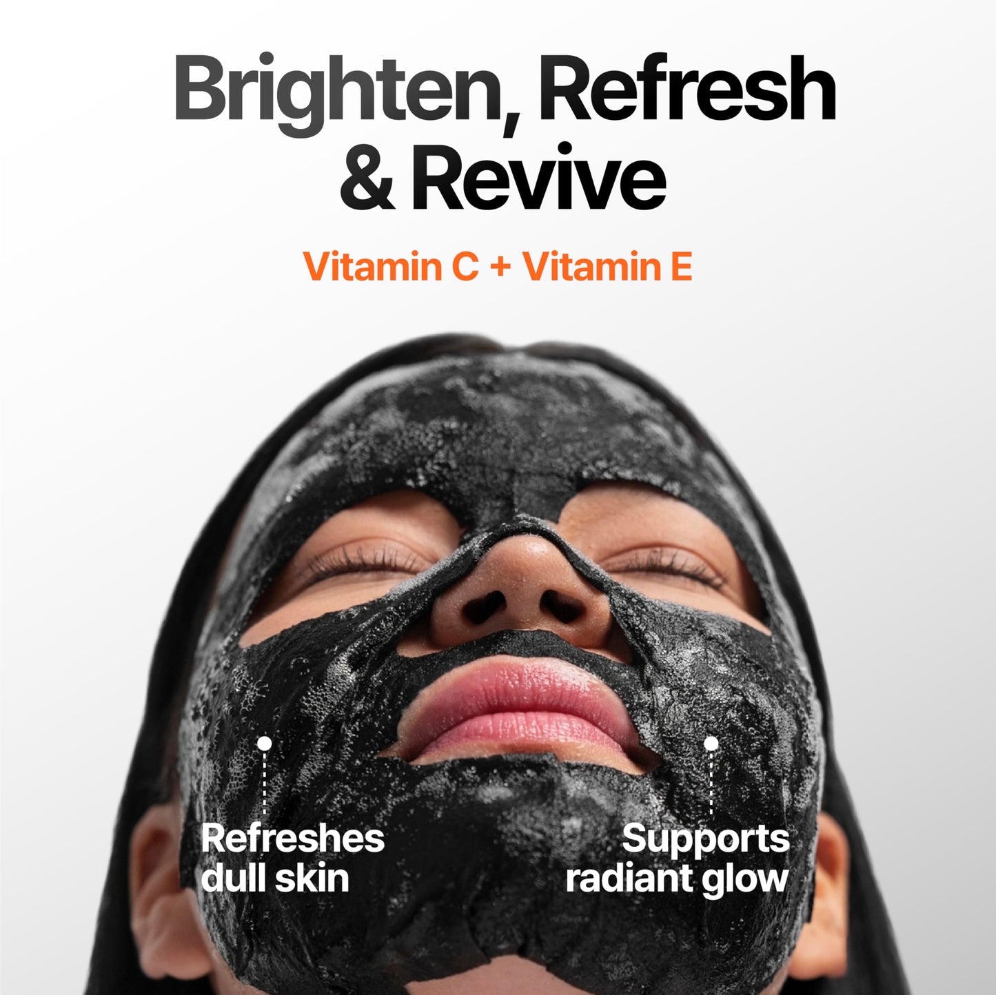 SpaScriptions Vitamin C Peel Off Face Mask - Radiance Boosting Face Mask for Dull Skin, Helps Improve Dark Spots & Uneven Tone, Pore Refining