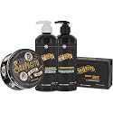 Suavecito Hair & Body Essentials Bundle: Oil Based Hair Styling Pomade, Moisturizing Body Soap, Hydrating Shampoo & Nourishing Conditioner…
