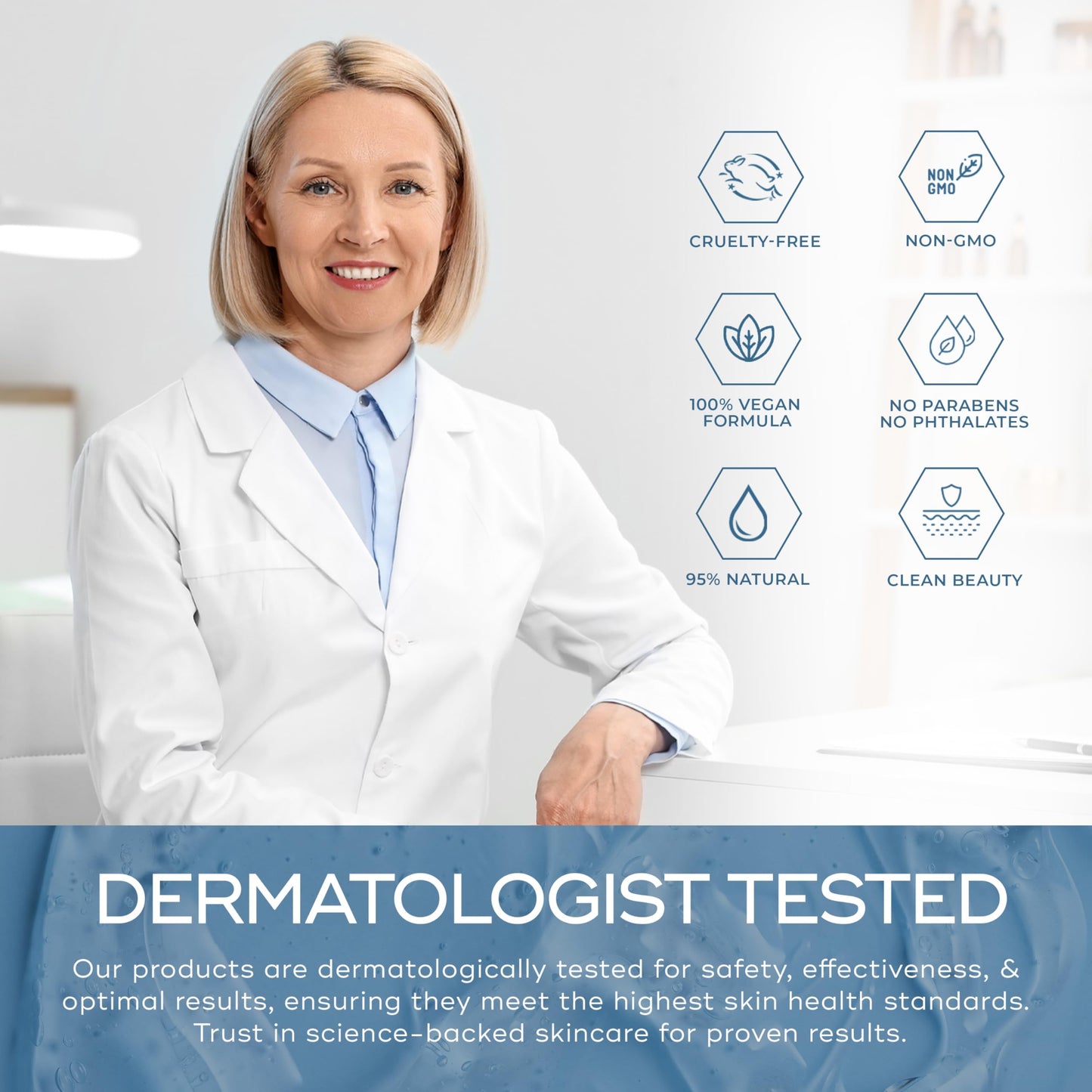 Skin Aesthetics Hyaluronic Acid Serum for Face - Dermatologist Tested - with Collagen for Anti-Aging, Ultra Hydrating, Fine Lines, Wrinkles & Acne