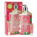 Hempz Crushed Peppermint Sugar Gift Set , Body Lotion and Lip Balm, for Men & Women