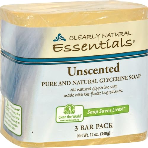 Clearly Natural Bar Soap Glyc Unsctd 3Pk 3/4 Oz