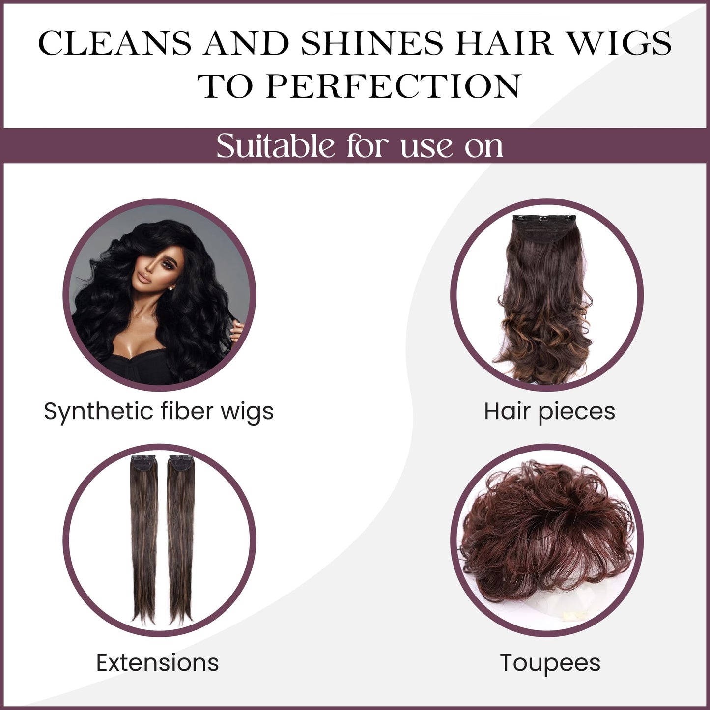 Natural & Synthetic Hair Kit, Shampoo and Conditioner Set, Value Pack Hair Care